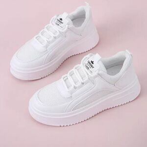 Stylish White Athletic Sneakers